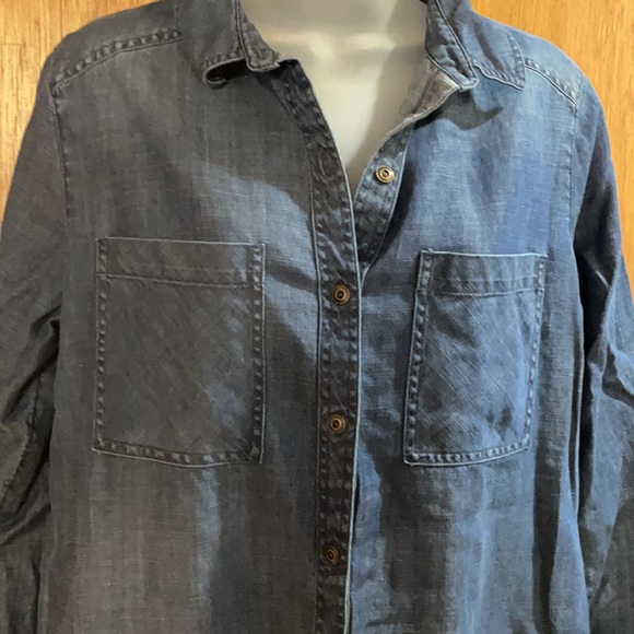 Soft Denim Button Up Dress M NWOT - Picture 2 of 7